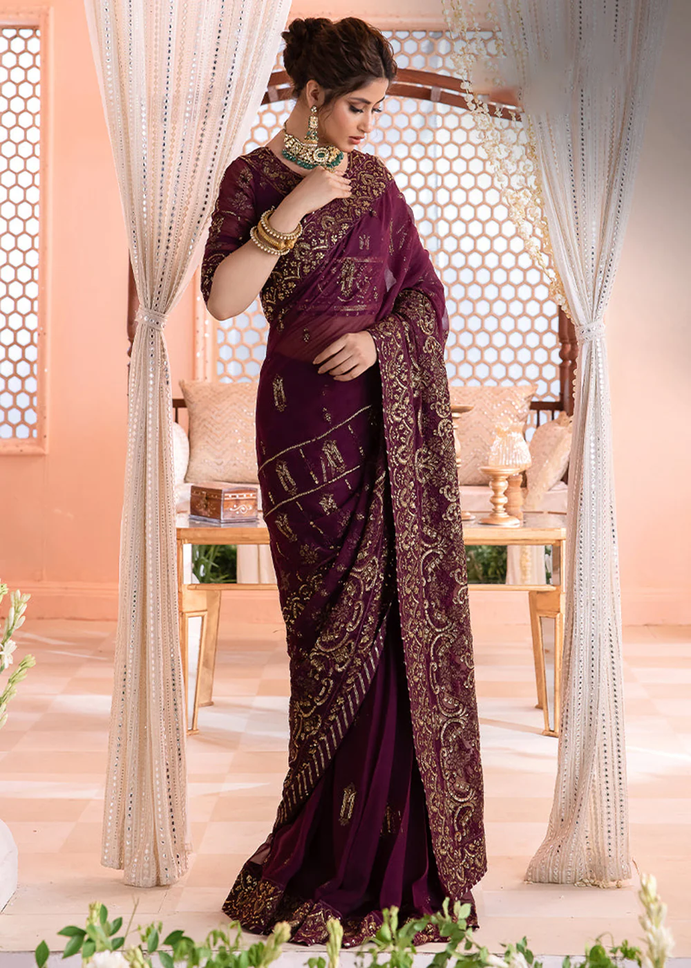 Chandni Luxury Chiffon Collection by Asim Jofa | AJCC-05 - Image 4