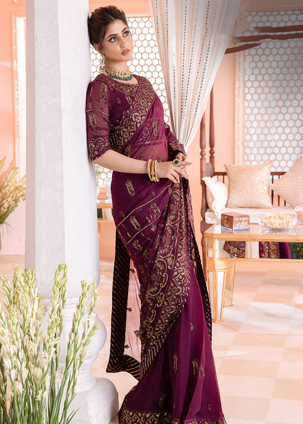 Chandni Luxury Chiffon Collection by Asim Jofa | AJCC-05 - Image 9