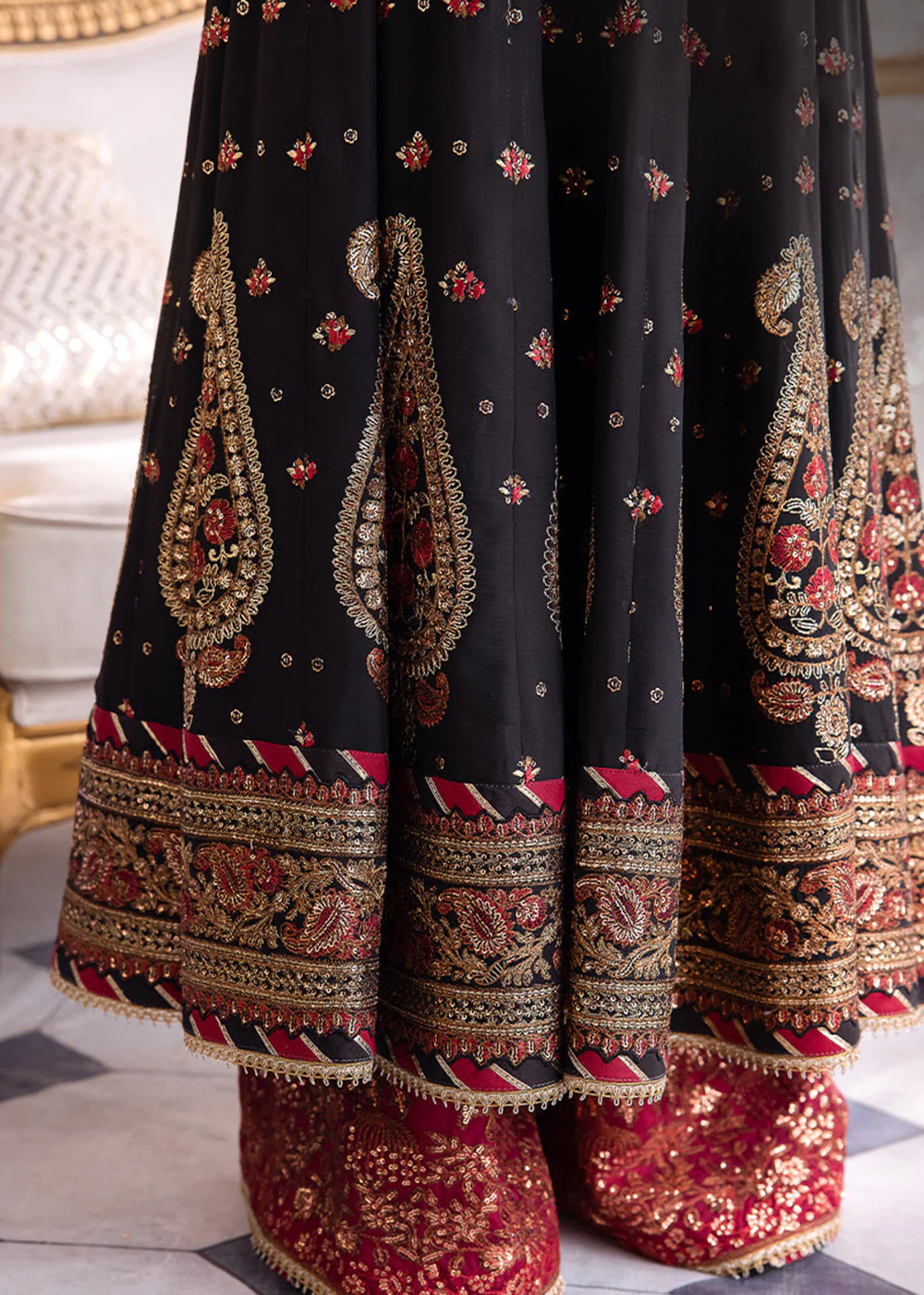 Chandni Luxury Chiffon Collection by Asim Jofa | AJCC-06 - Image 9