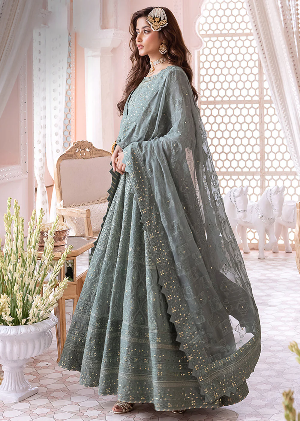 Chandni Luxury Chiffon Collection by Asim Jofa | AJCC-07 - Image 5