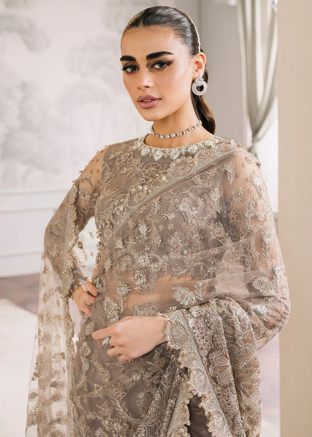 Chantelle Embroidered Chiffon '24 by Baroque | CH12-06 - Image 12