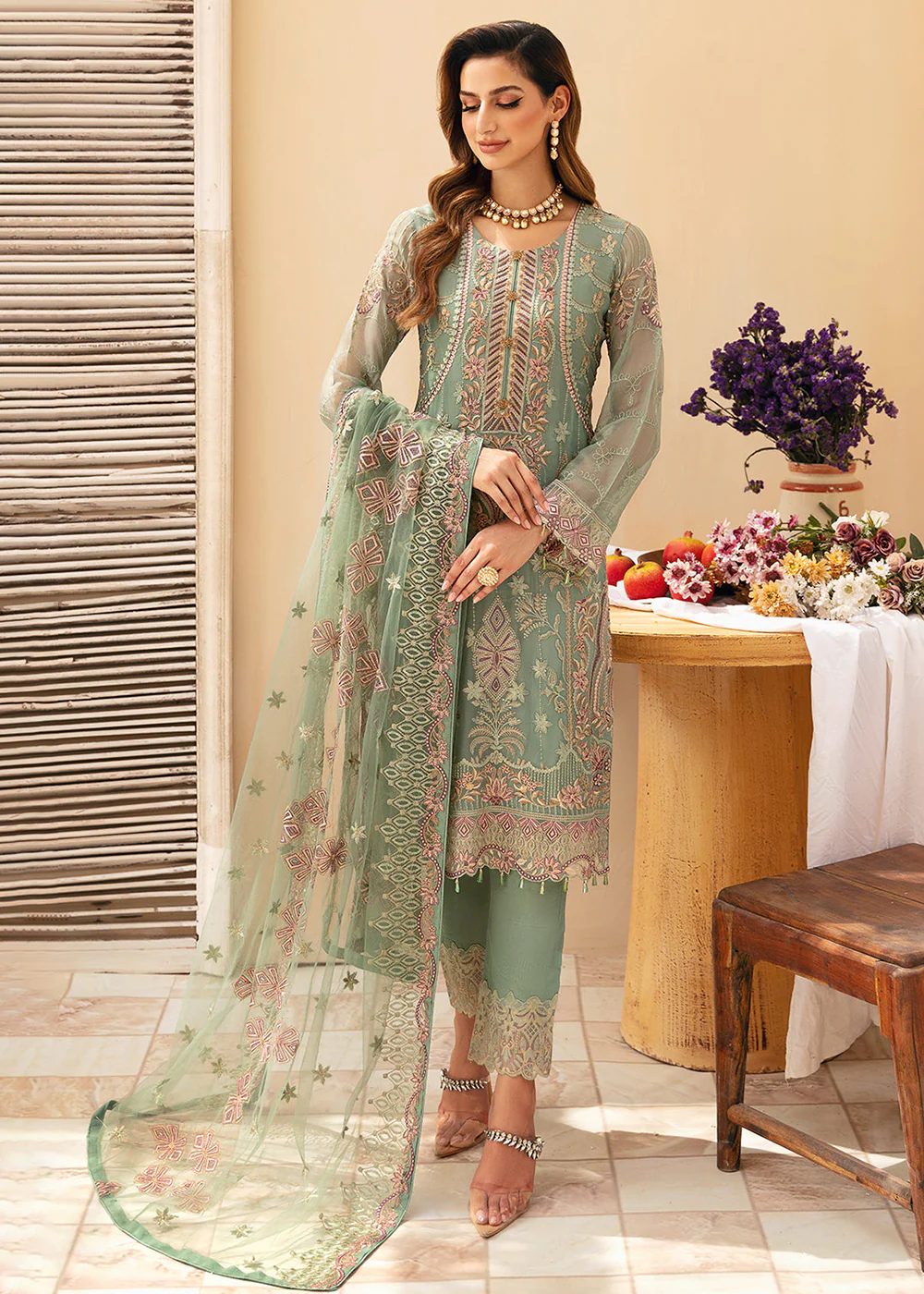 Chevron Luxury Chiffon Collection 24 by Ramsha | A-901 - Image 6