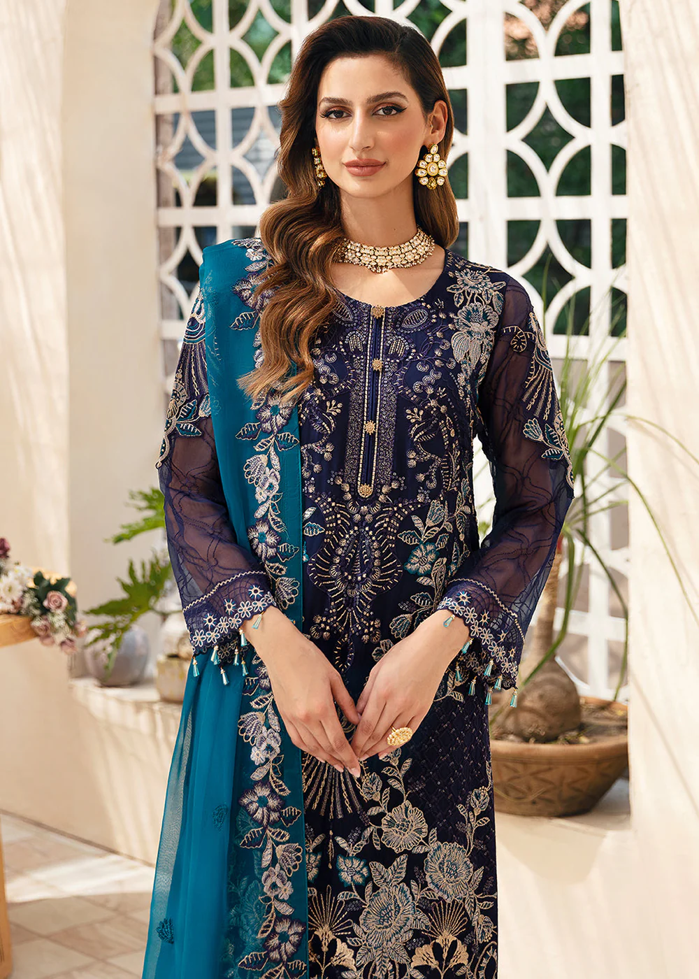 Chevron Luxury Chiffon Collection 24 by Ramsha | A-903 - Image 2