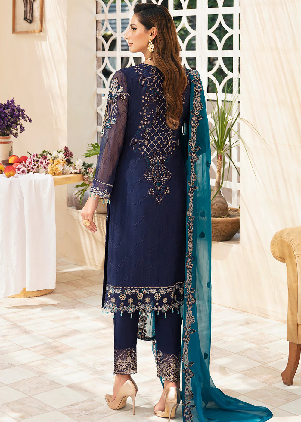 Chevron Luxury Chiffon Collection 24 by Ramsha | A-903 - Image 3