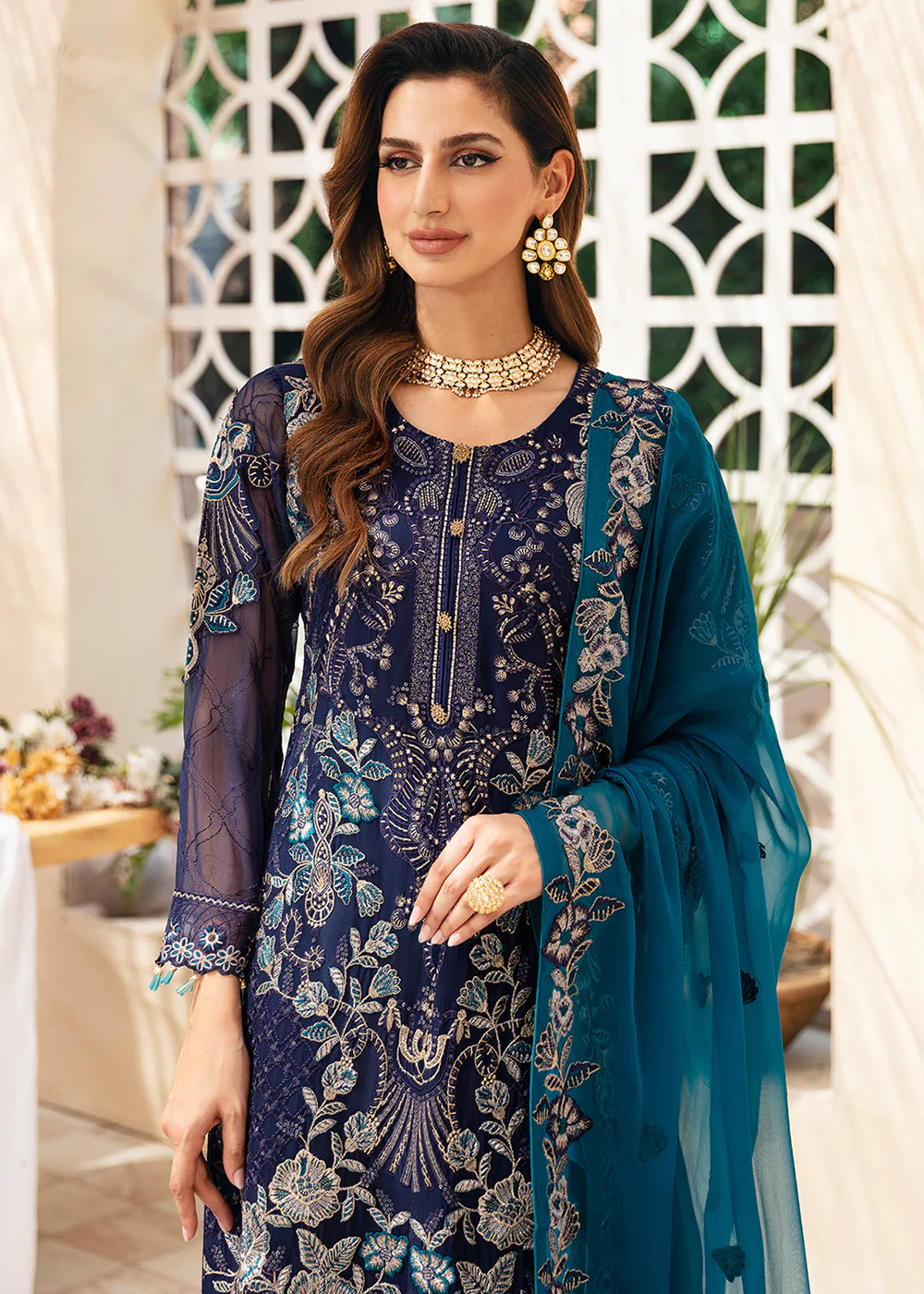 Chevron Luxury Chiffon Collection 24 by Ramsha | A-903 - Image 4