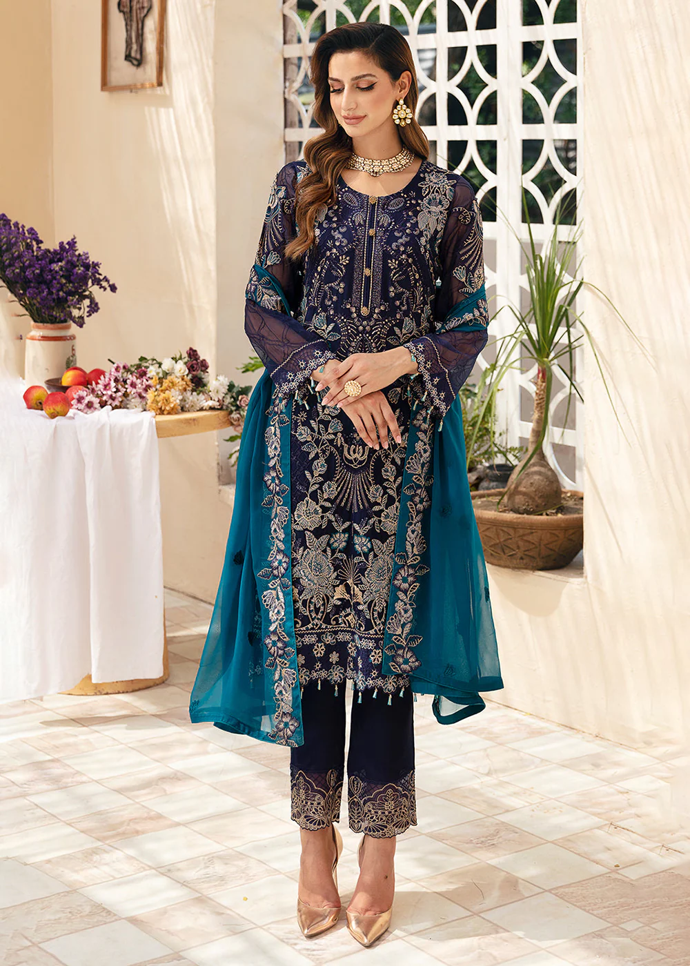 Chevron Luxury Chiffon Collection 24 by Ramsha | A-903 - Image 6