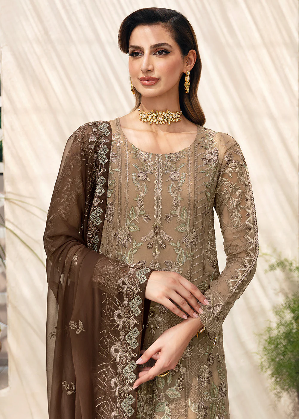 Chevron Luxury Chiffon Collection 24 by Ramsha | A-904 - Image 2