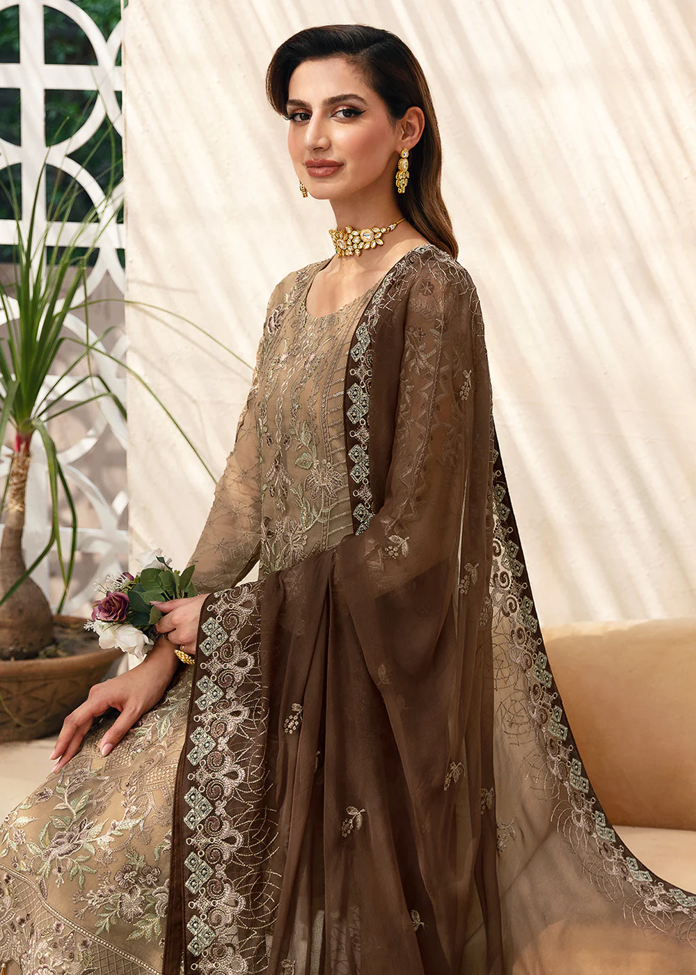 Chevron Luxury Chiffon Collection 24 by Ramsha | A-904 - Image 4