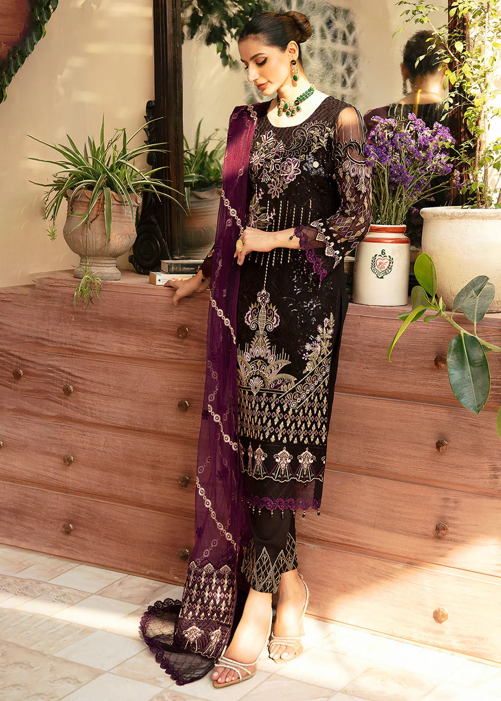 Chevron Luxury Chiffon Collection 24 by Ramsha | A-905 - Image 6