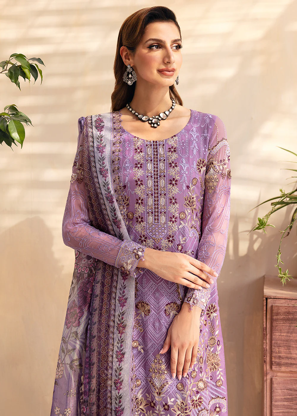 Chevron Luxury Chiffon Collection 24 by Ramsha | A-906 - Image 2