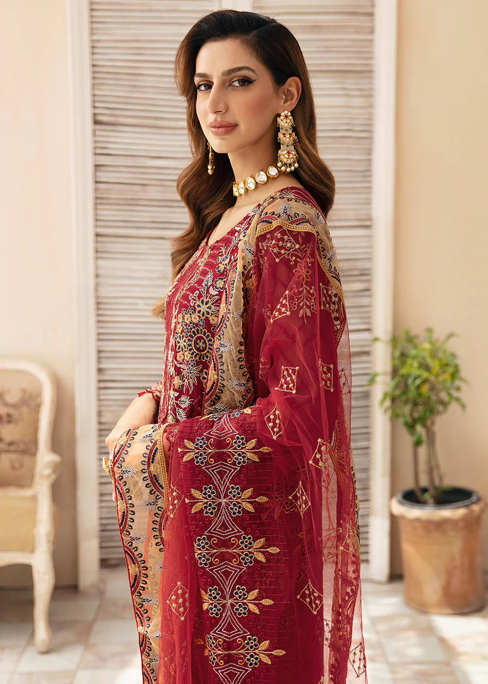 Chevron Luxury Chiffon Collection 24 by Ramsha | A-907 - Image 5