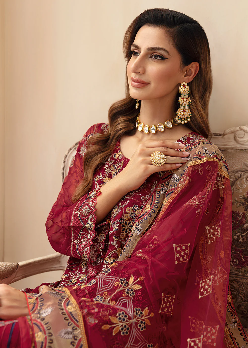 Chevron Luxury Chiffon Collection 24 by Ramsha | A-907 - Image 6