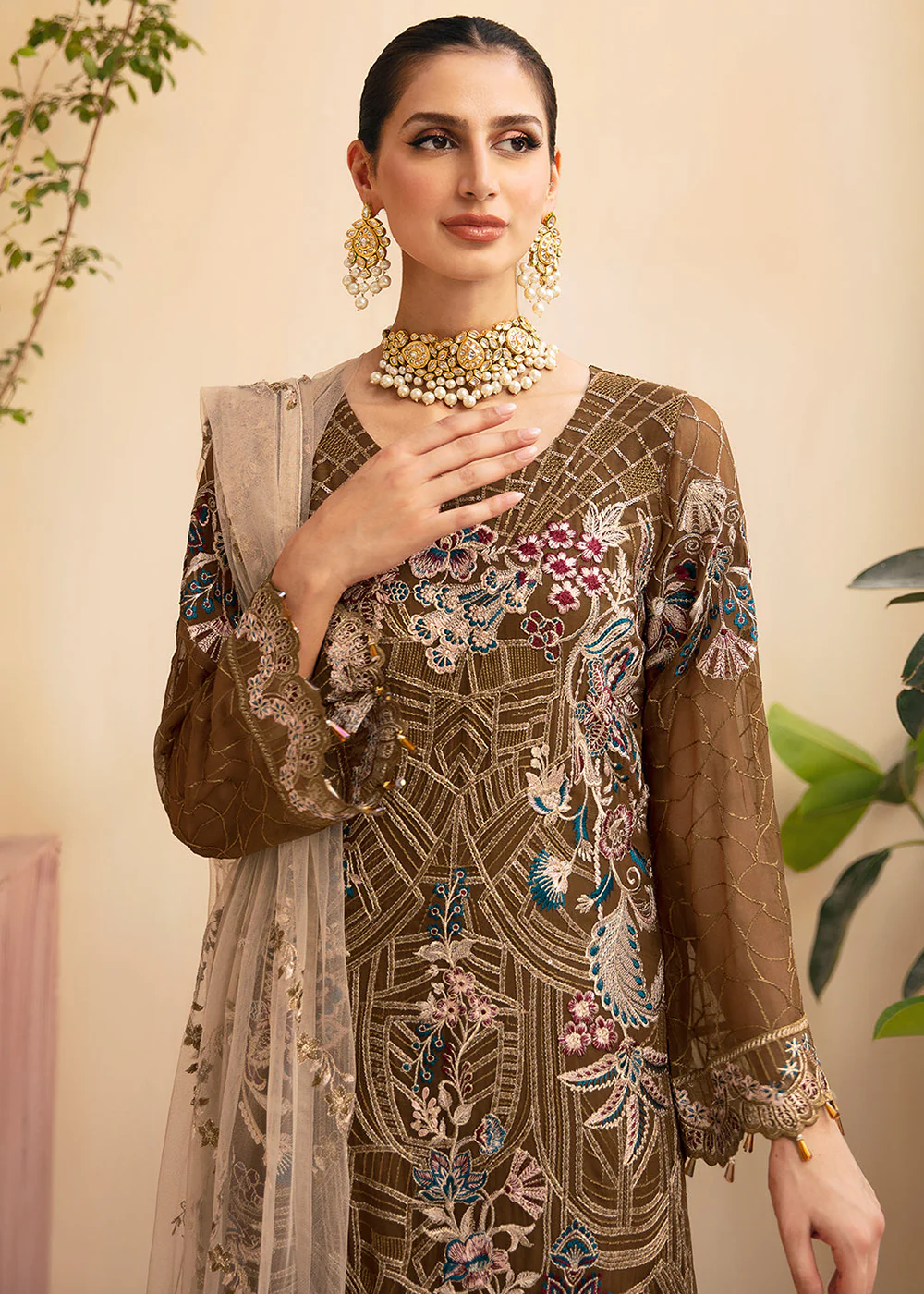 Chevron Luxury Chiffon Collection 24 by Ramsha | A-910 - Image 2