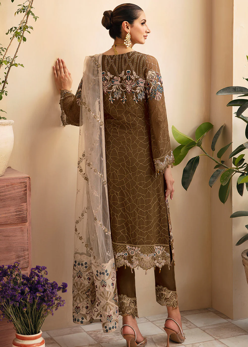 Chevron Luxury Chiffon Collection 24 by Ramsha | A-910 - Image 3