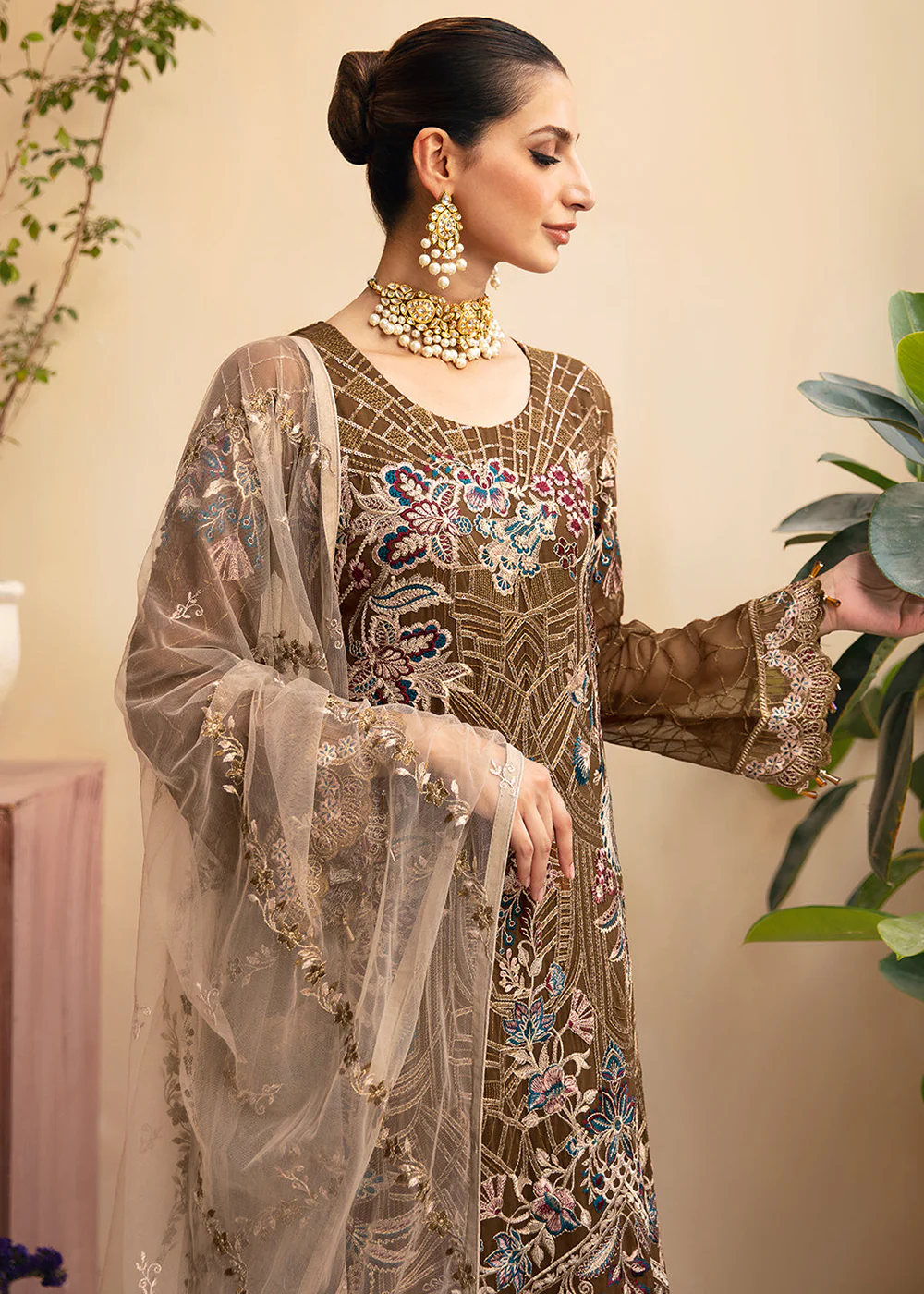 Chevron Luxury Chiffon Collection 24 by Ramsha | A-910 - Image 4