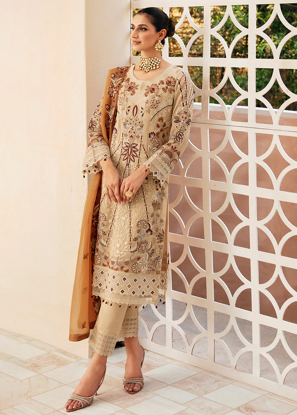 Chevron Luxury Chiffon Collection 24 by Ramsha | A-912 - Image 6