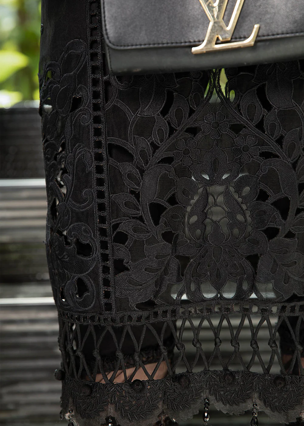 Classy Black Embroidered Suit - Maria B Lawn Eid Collection 2023 - EL-23-04 - Image 7