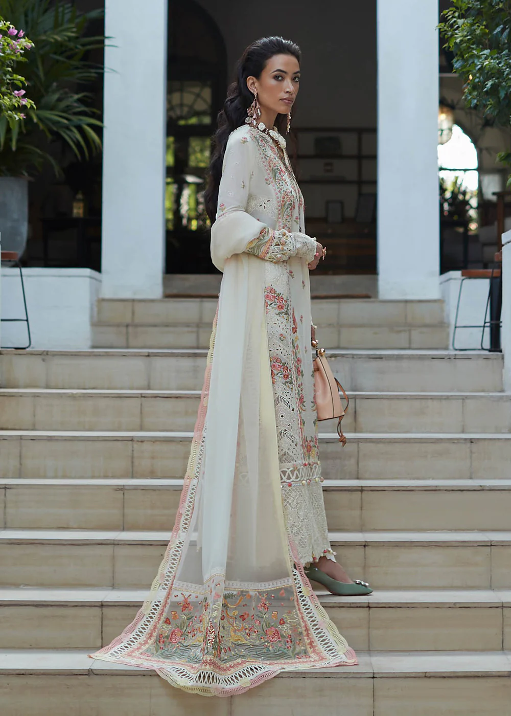 Cream Lawn Suit - Elan - Luxury Lawn '23 - NYSA-EL23-02B - Image 4