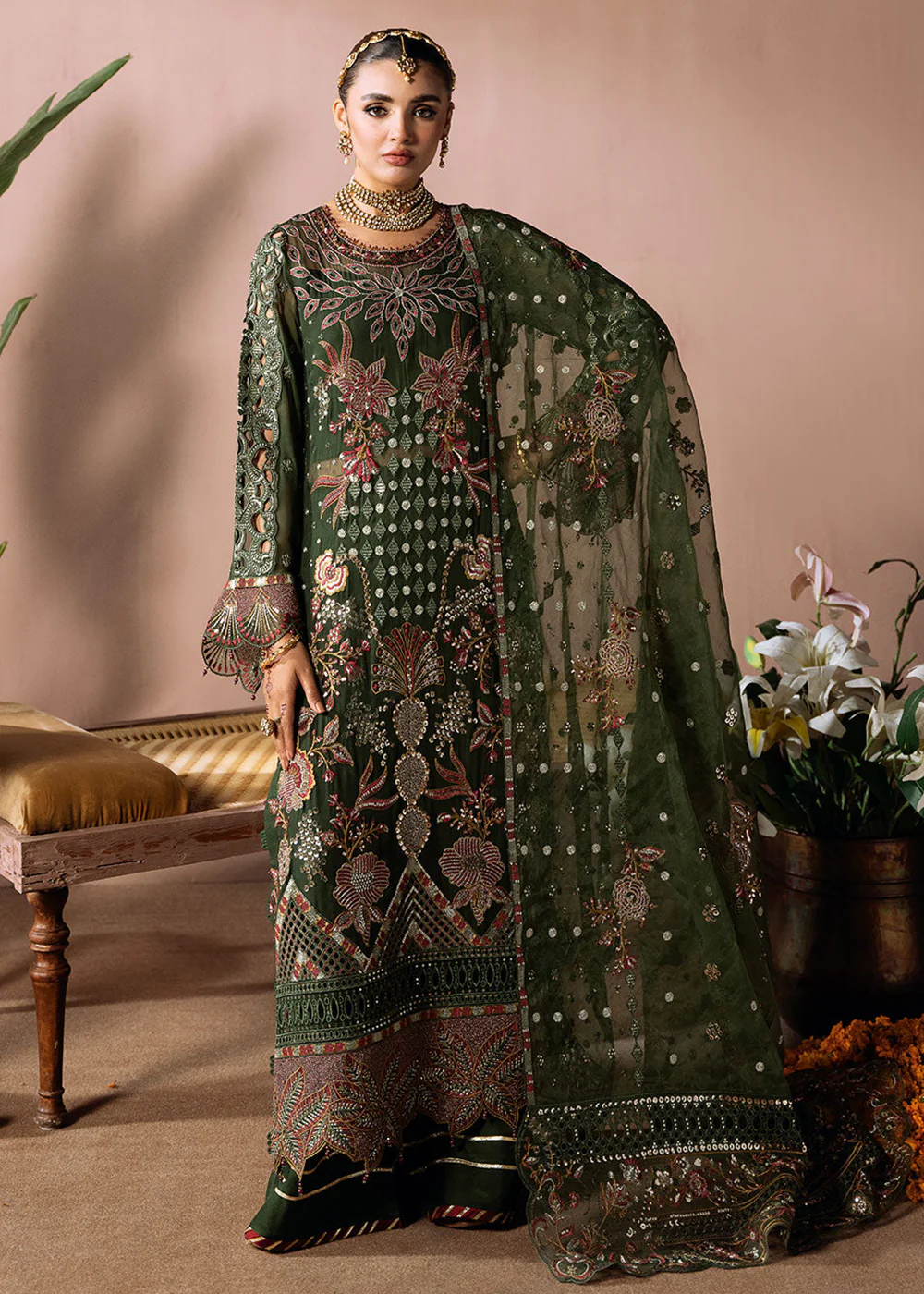 Dastak Luxury Chiffon '25 by Ramsha | Q-201