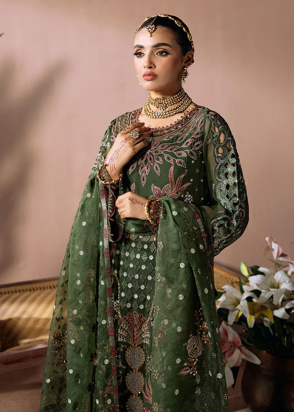 Dastak Luxury Chiffon '25 by Ramsha | Q-201 - Image 2