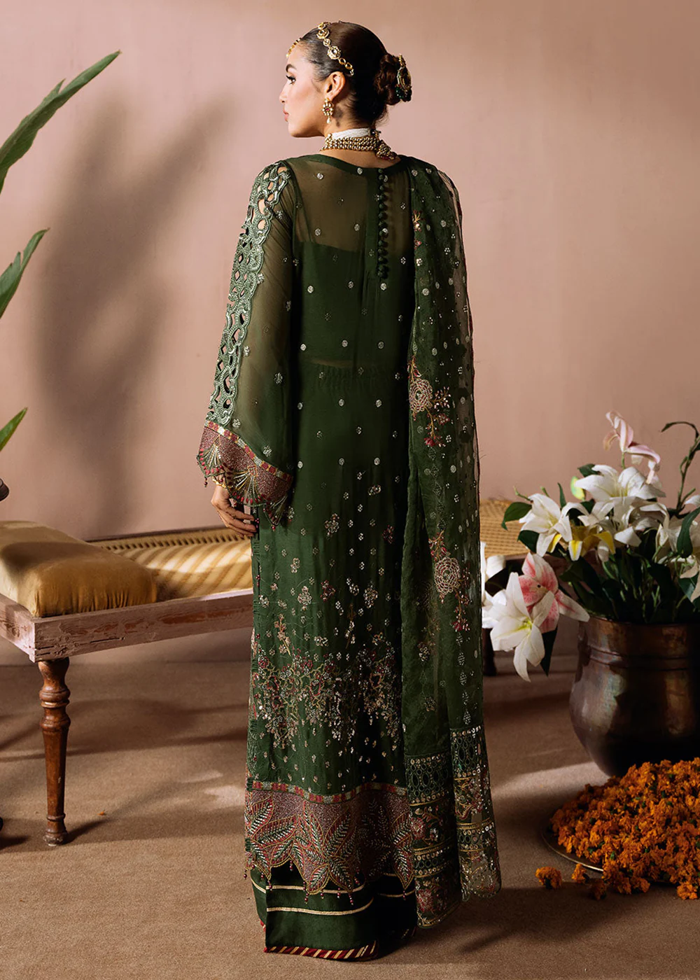 Dastak Luxury Chiffon '25 by Ramsha | Q-201 - Image 3