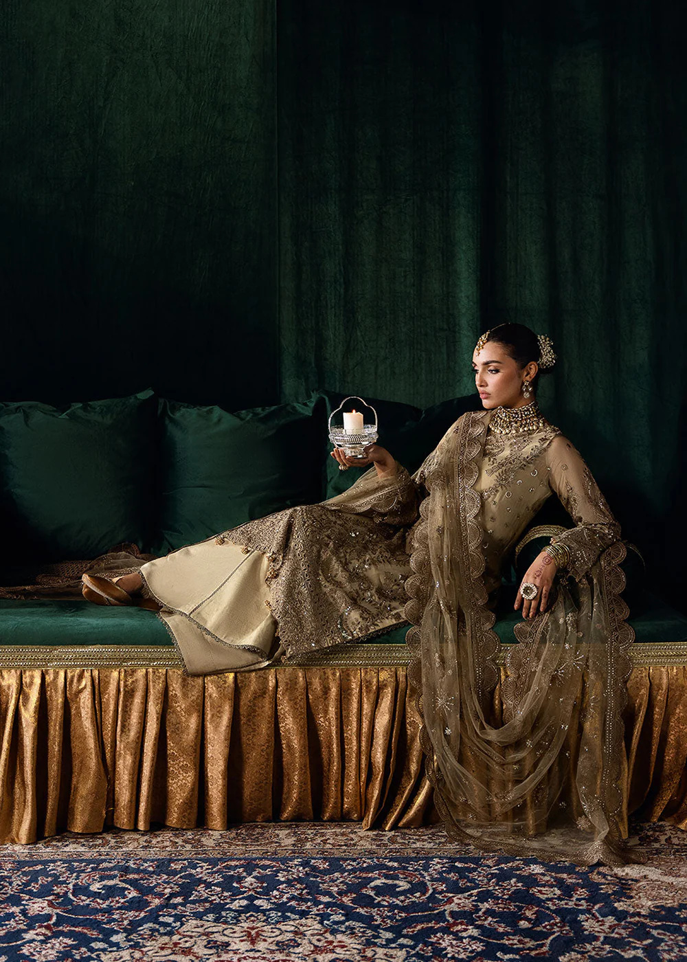 Dastak Luxury Chiffon '25 by Ramsha | Q-207 - Image 4