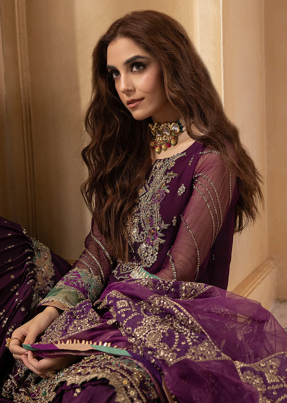 Dastan E Jashan Premium Chiffon '24 by Charizma | DJW4-03 - Image 9