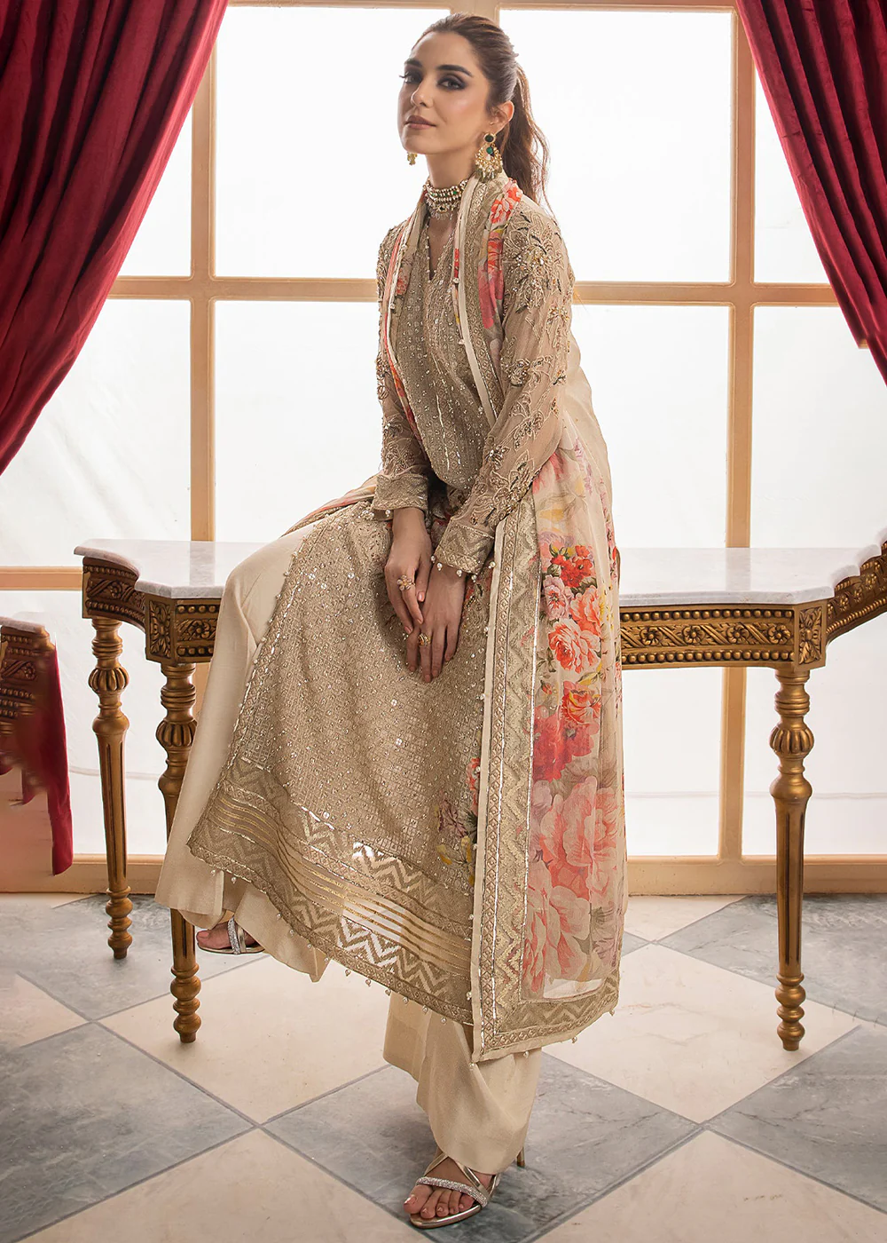 Dastan E Jashan Premium Chiffon '24 by Charizma | DJW4-05 - Image 4