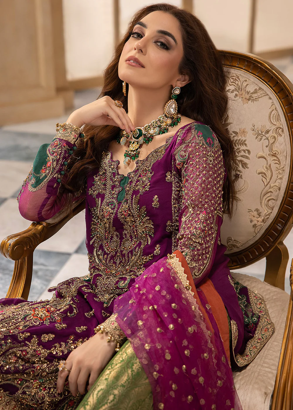 Dastan E Jashan Premium Chiffon '24 by Charizma | DJW4-08 - Image 4