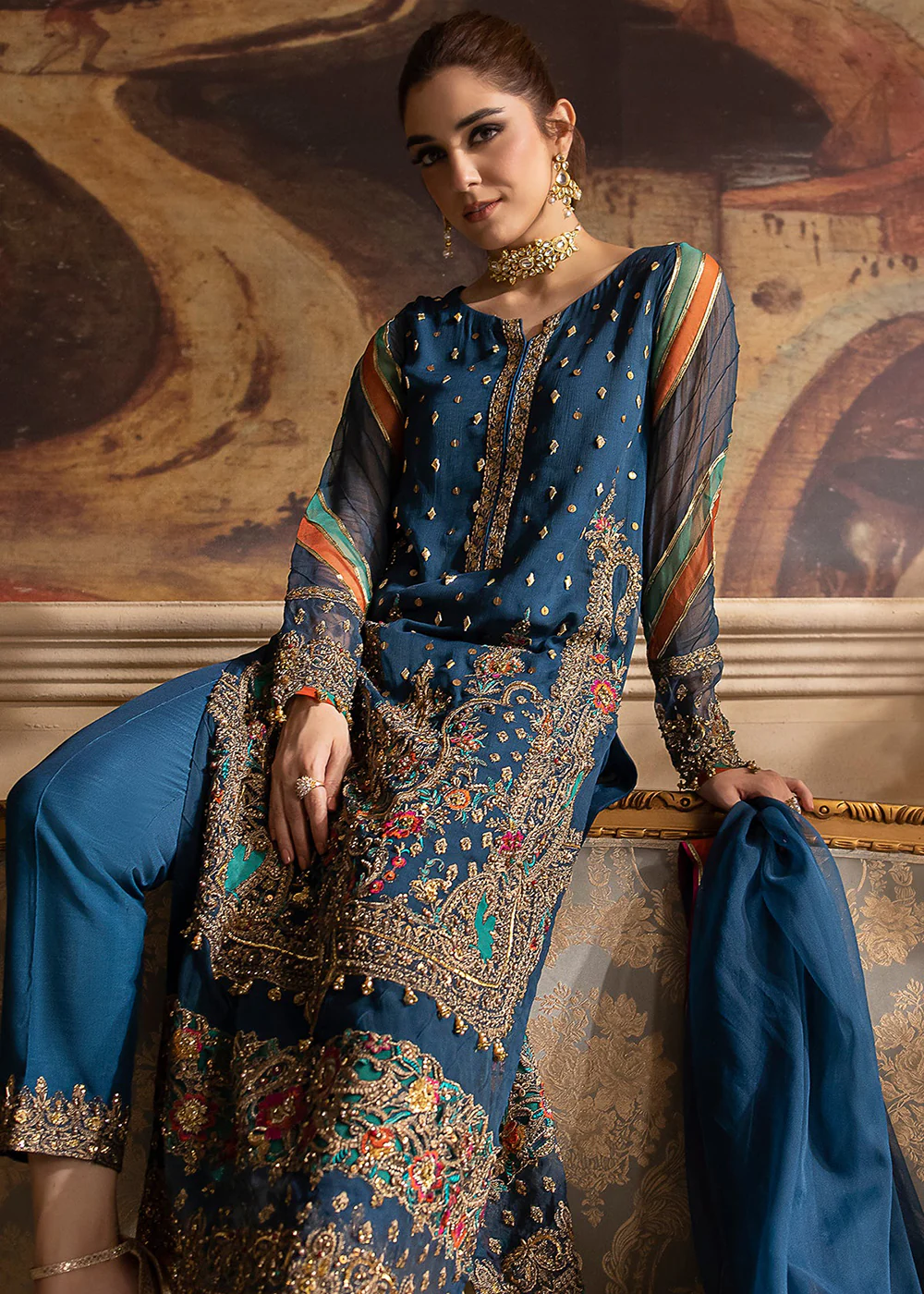 Dastan E Jashan Premium Chiffon '24 by Charizma | DJW4-09 - Image 4