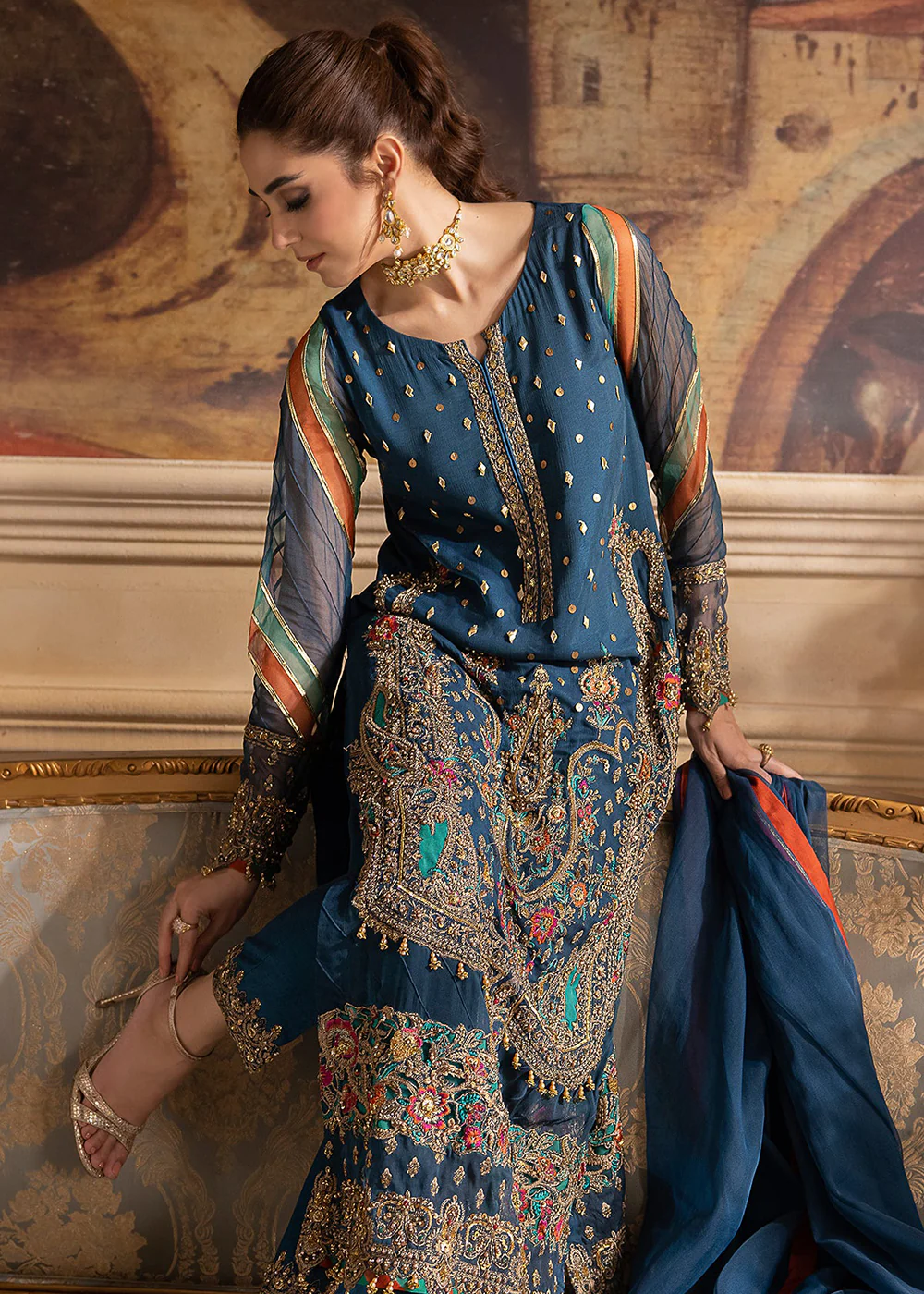 Dastan E Jashan Premium Chiffon '24 by Charizma | DJW4-09 - Image 5