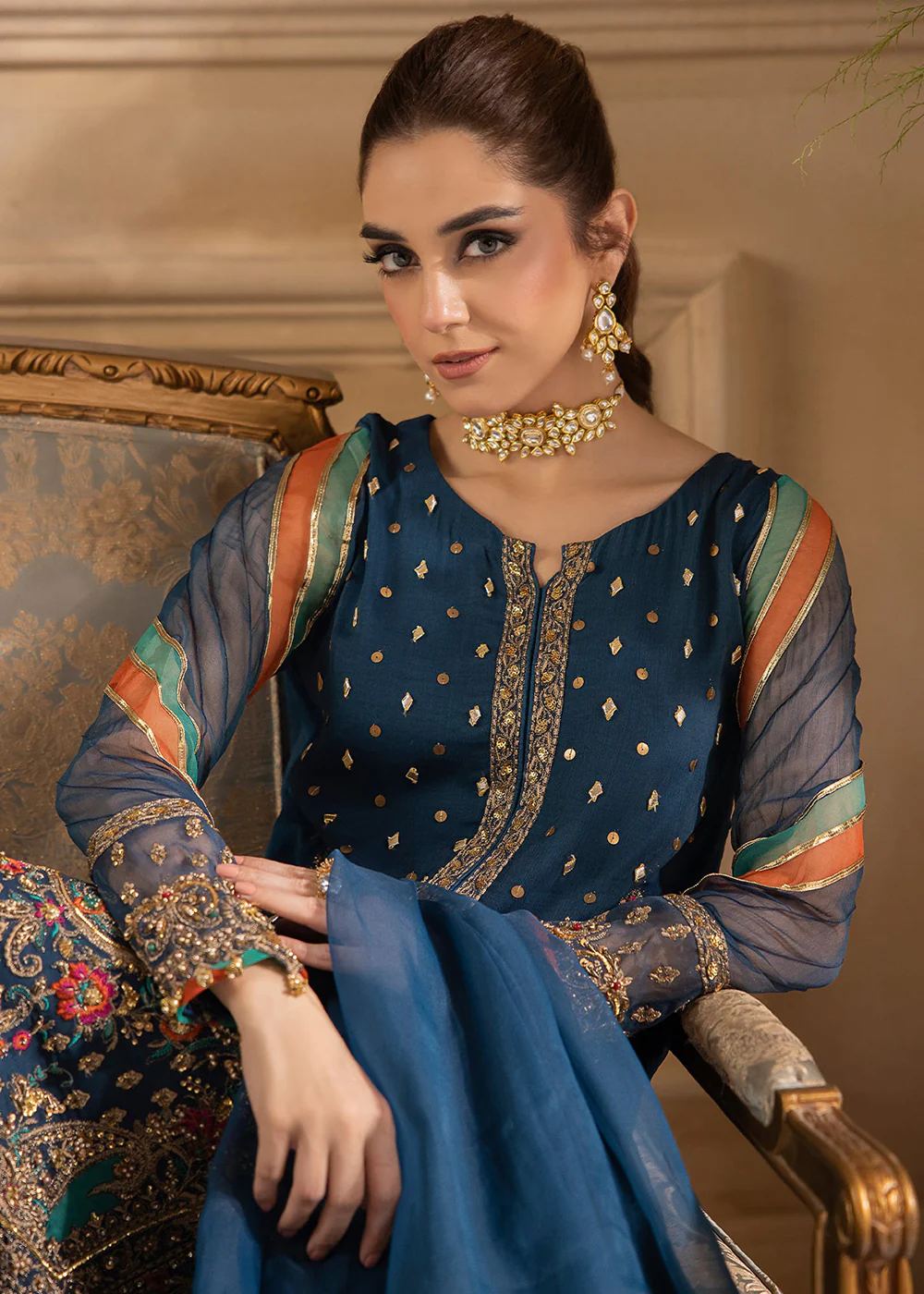 Dastan E Jashan Premium Chiffon '24 by Charizma | DJW4-09 - Image 7