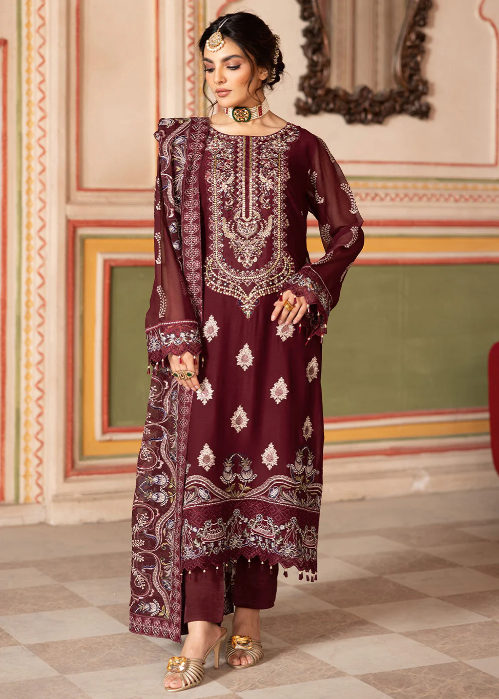 Dastan Luxury Chiffon Collection '25 by Ramsha | T - 301 - Image 5