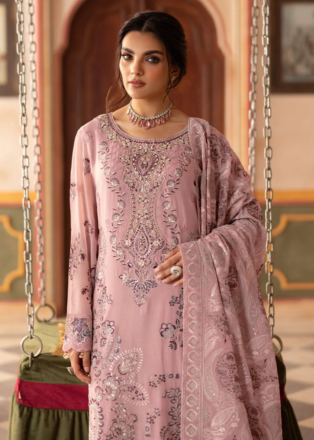 Dastan Luxury Chiffon Collection '25 by Ramsha | T - 303 - Image 2