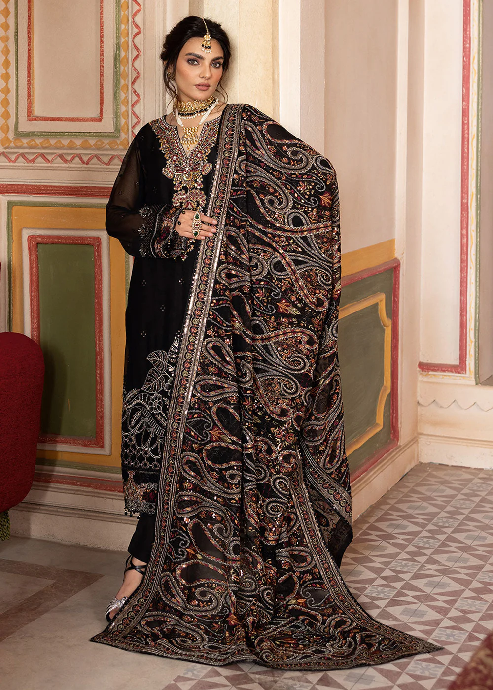 Dastan Luxury Chiffon Collection '25 by Ramsha | T - 304 - Image 5