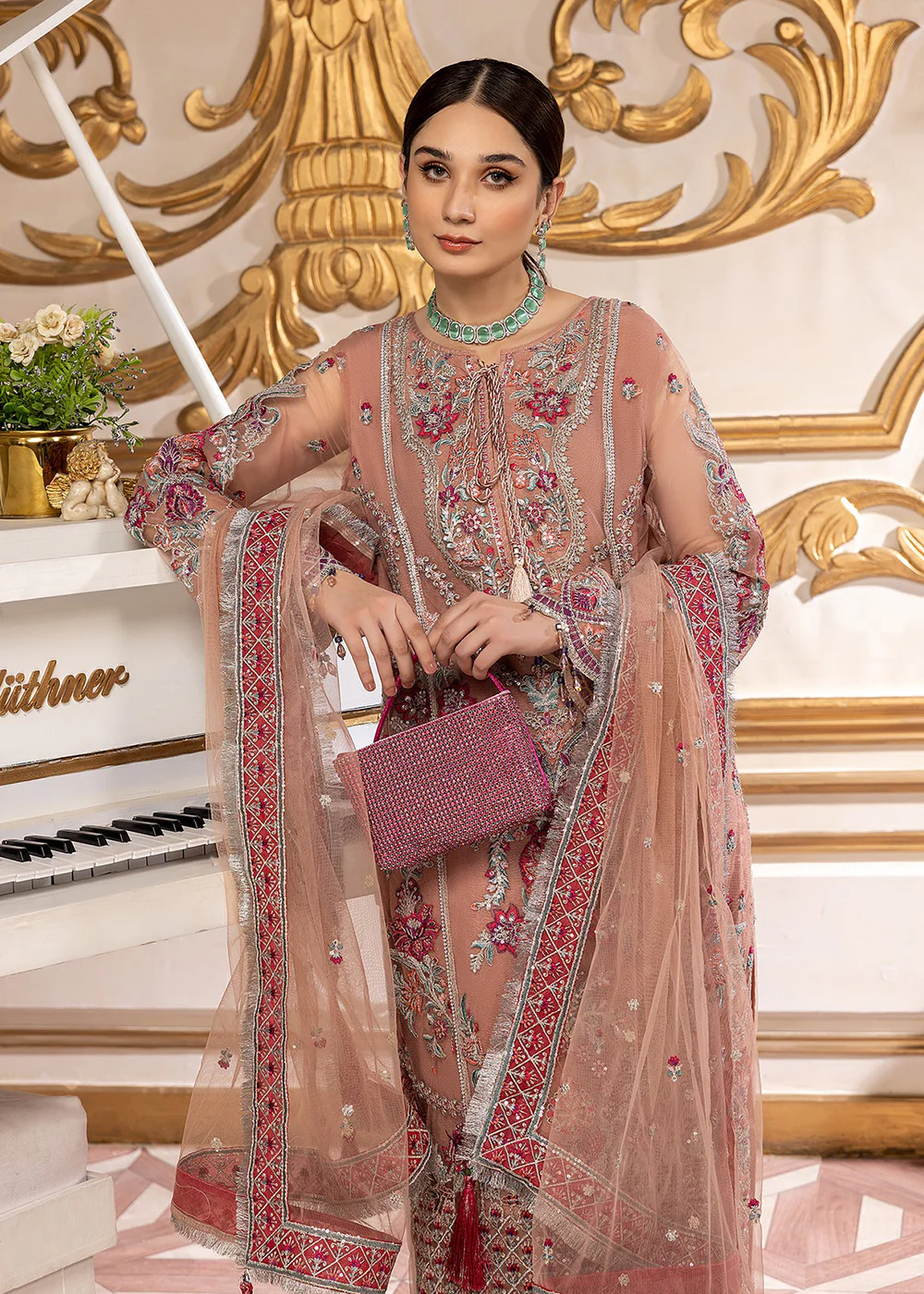 Dusty Pink Luxury Formal Suit - Adan Libas - Tesoro Formals' 2023 - 5167 - Image 4
