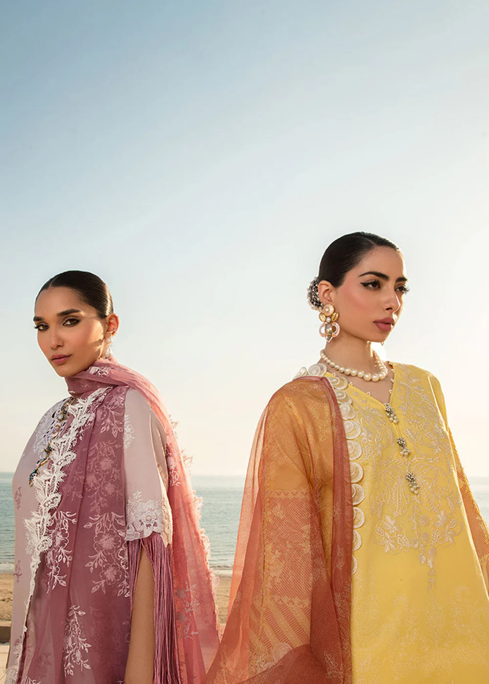 Dusty Pink Luxury Lawn Suit | Rang Rasiya | Florence Lawn '23 | DAHILA - D10 - Image 7