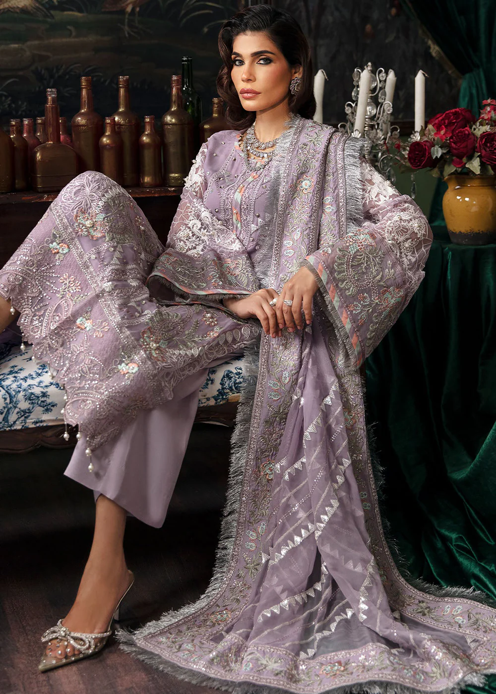 Elanora Embroidered Formals' 23 by Nureh | NEL-31 - Image 6