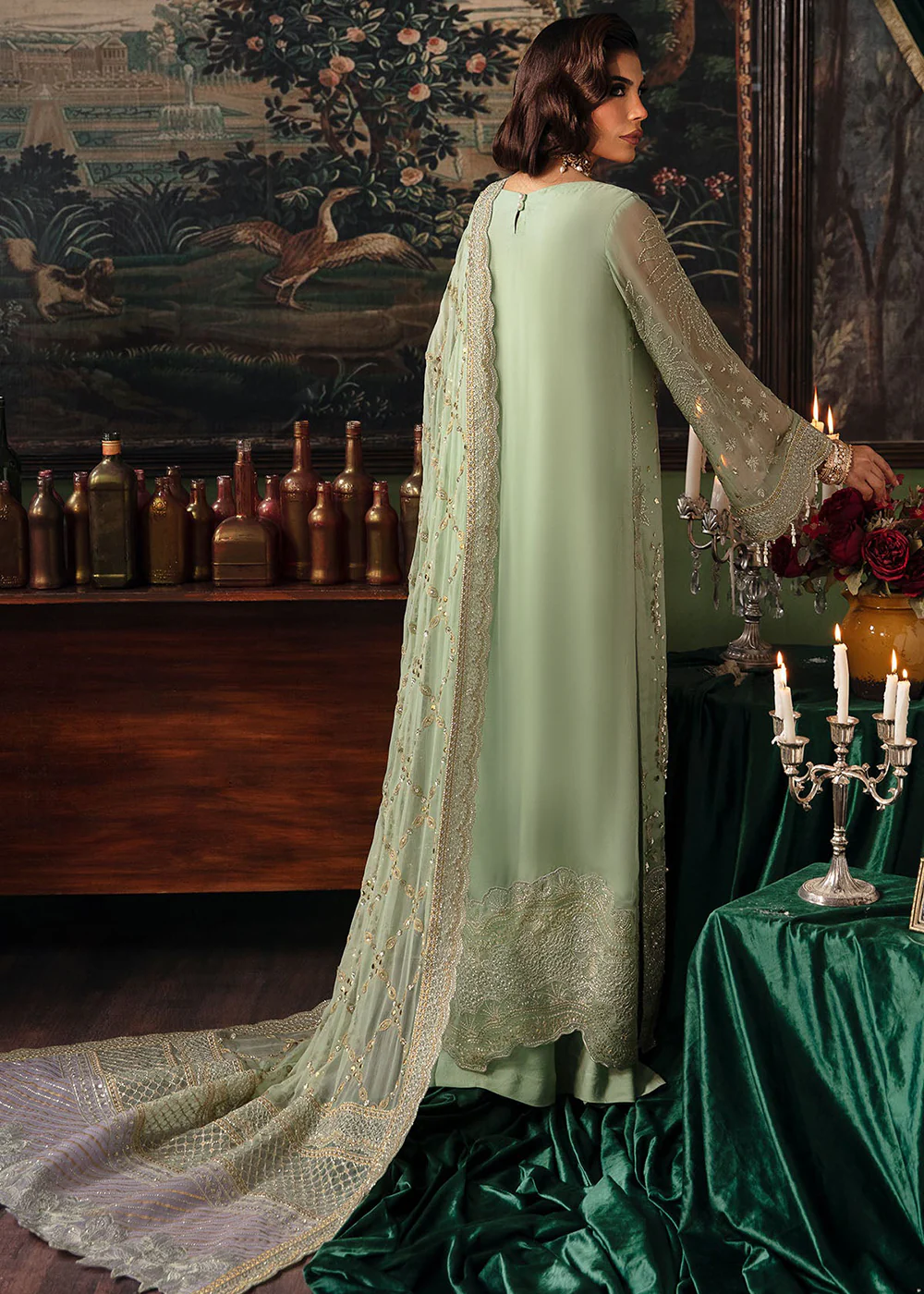 Elanora Embroidered Formals' 23 by Nureh | NEL-32 - Image 3