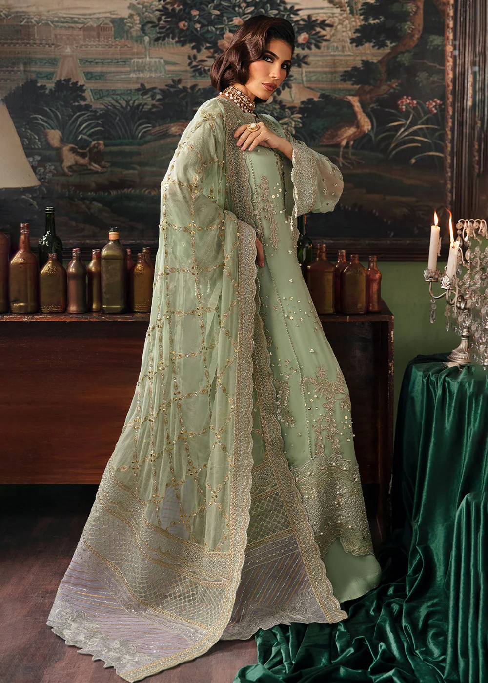 Elanora Embroidered Formals' 23 by Nureh | NEL-32 - Image 7