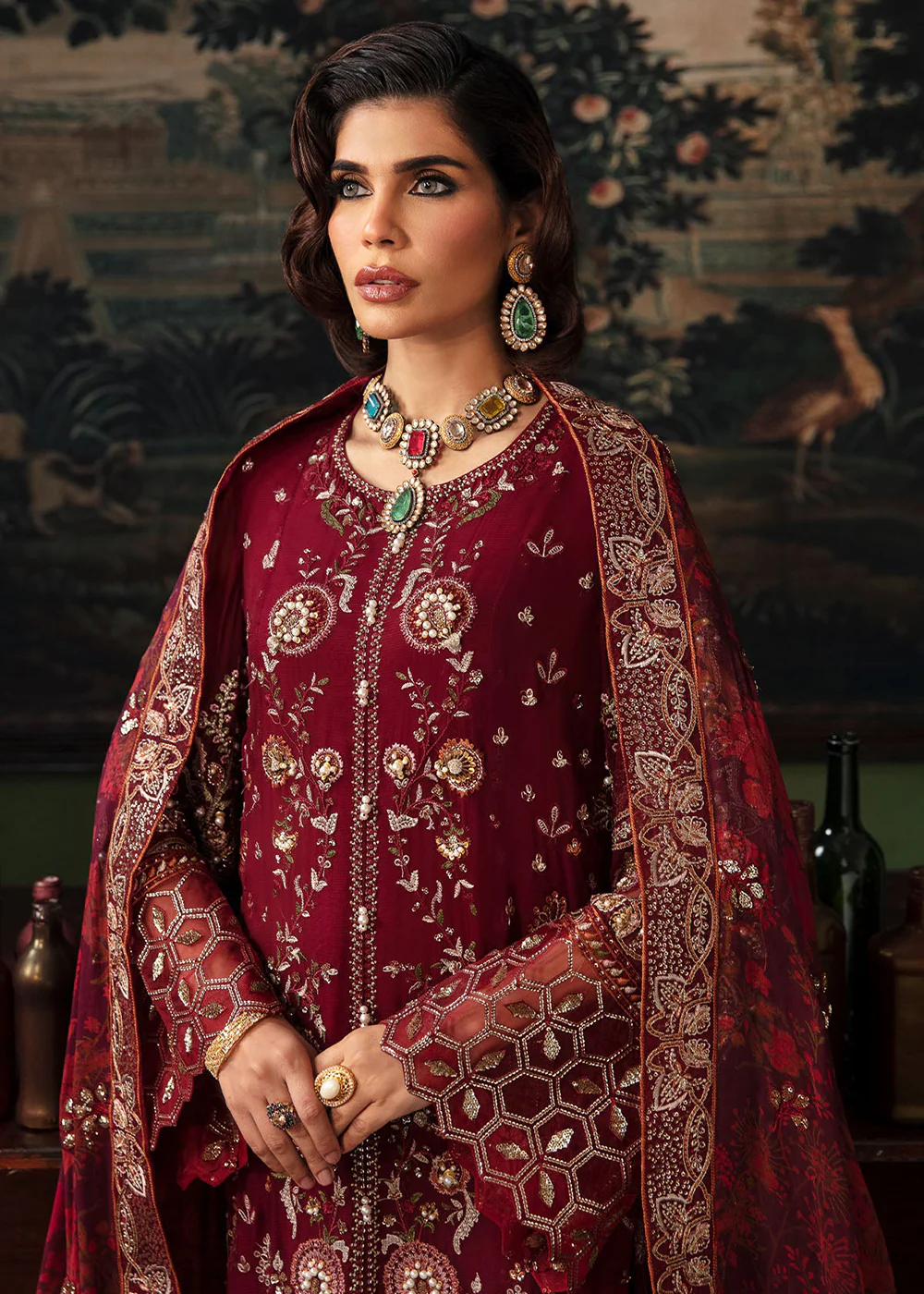 Elanora Embroidered Formals' 23 by Nureh | NEL-33 - Image 2