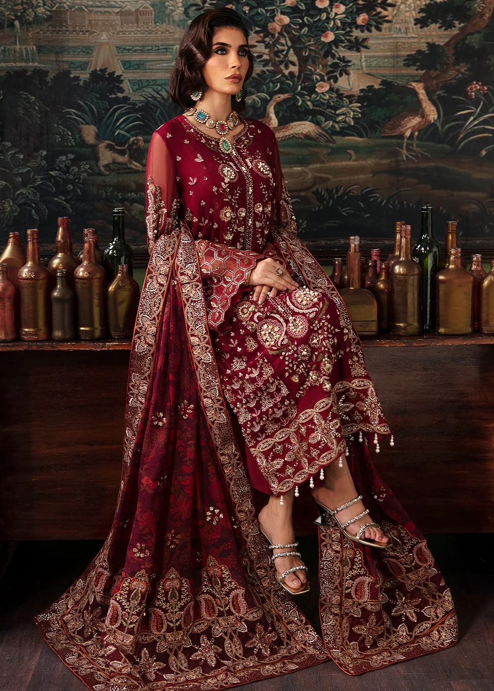 Elanora Embroidered Formals' 23 by Nureh | NEL-33 - Image 6