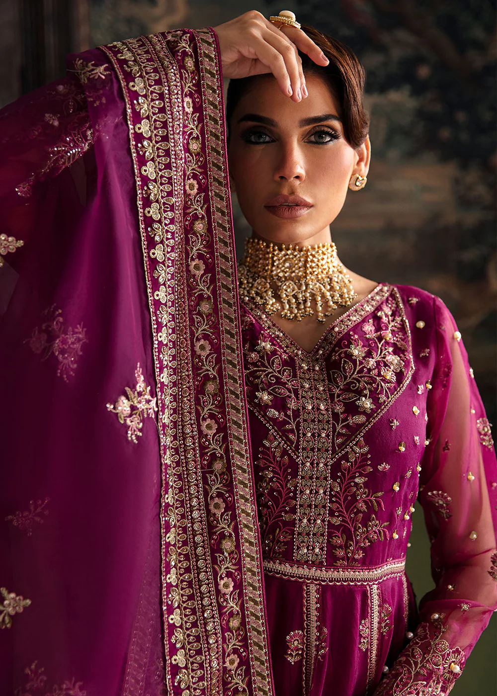 Elanora Embroidered Formals' 23 by Nureh | NEL-34 - Image 2