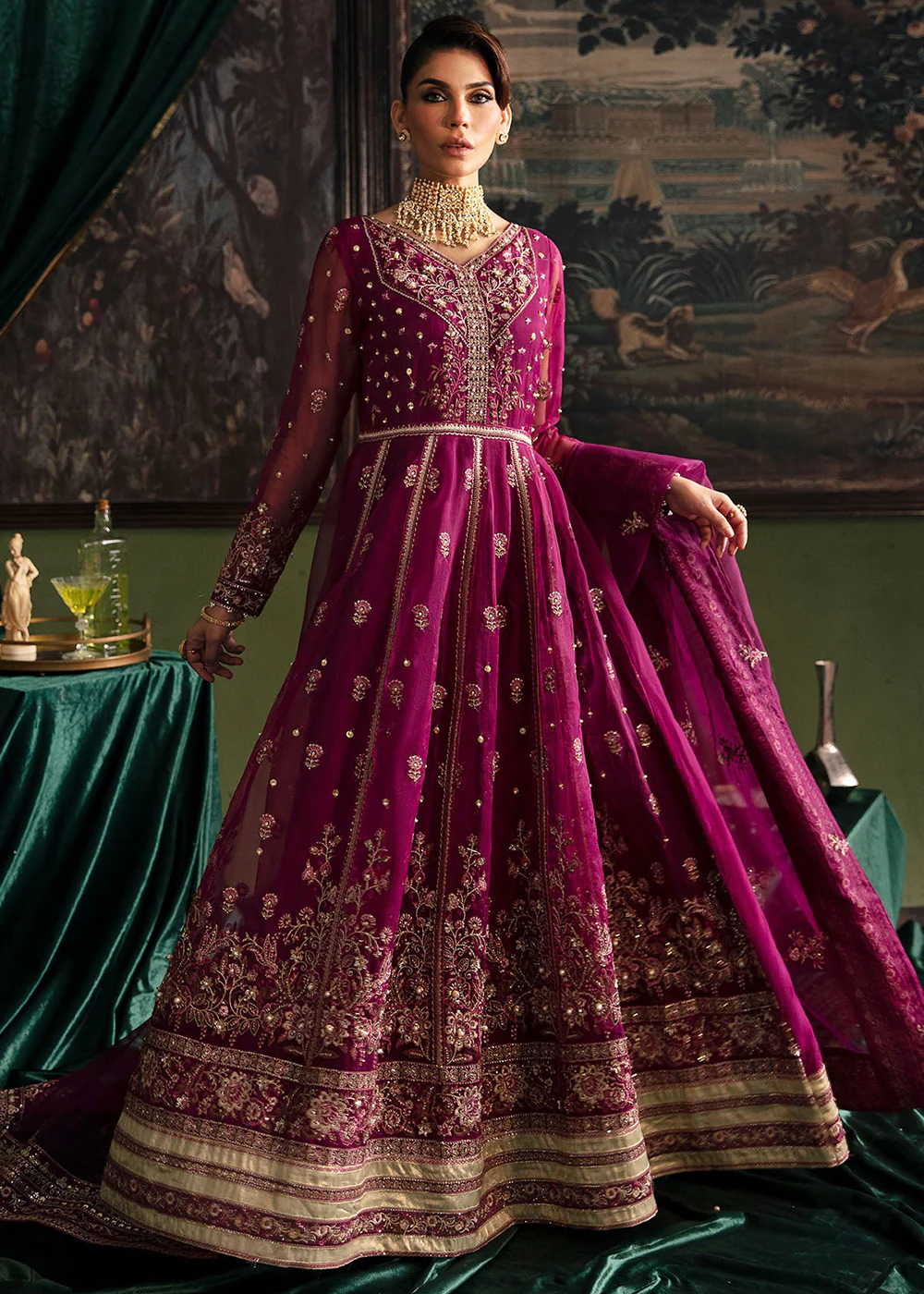 Elanora Embroidered Formals' 23 by Nureh | NEL-34 - Image 7