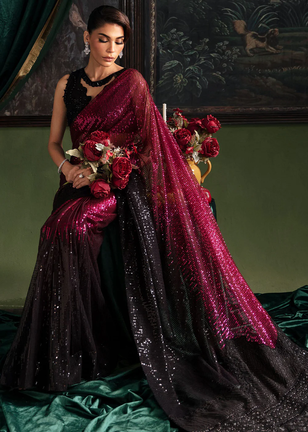 Elanora Embroidered Formals' 23 by Nureh | NEL-35 - Image 7