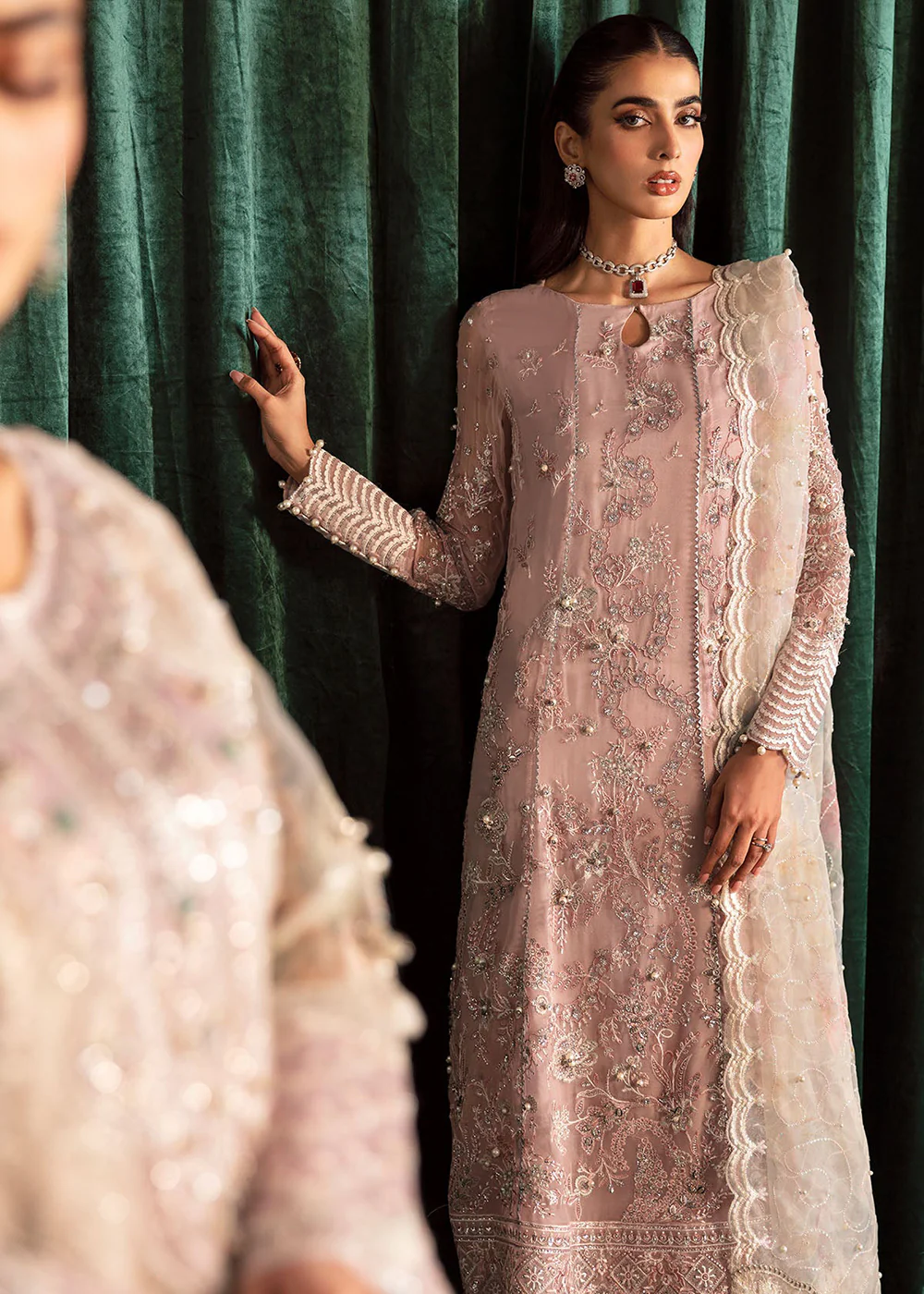 Elanora Embroidered Formals' 24 by Nureh | NEL-44 - Image 7