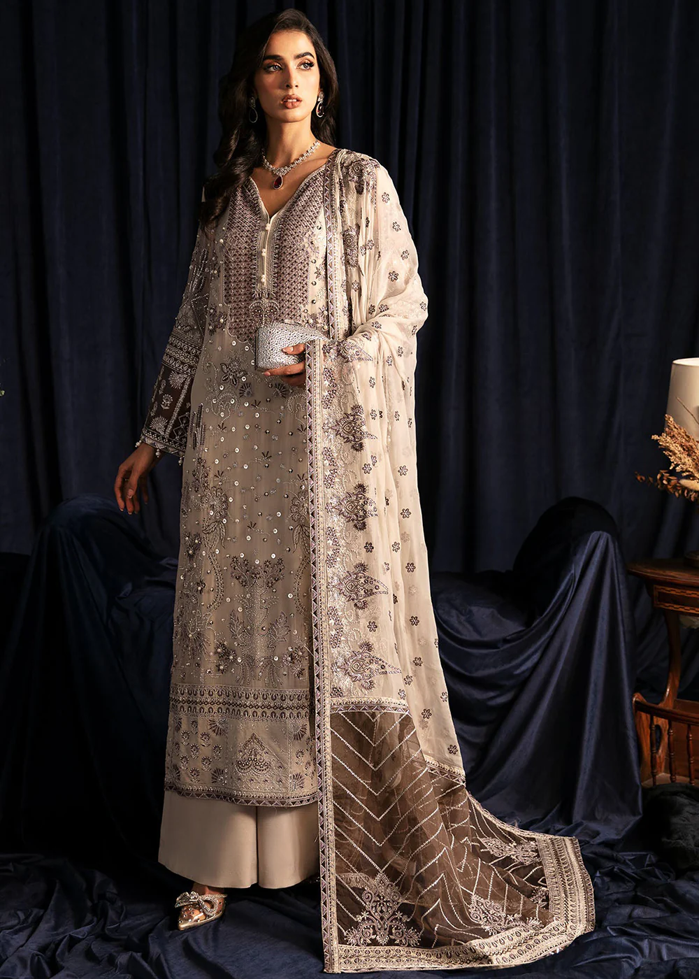 Elanora Embroidered Formals' 24 by Nureh | NEL-46 - Image 5