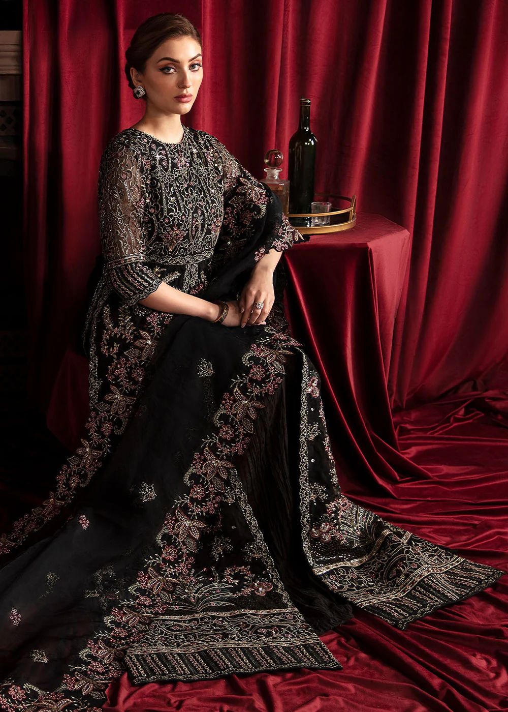 Elanora Embroidered Formals' 24 by Nureh | ROSE - Image 4
