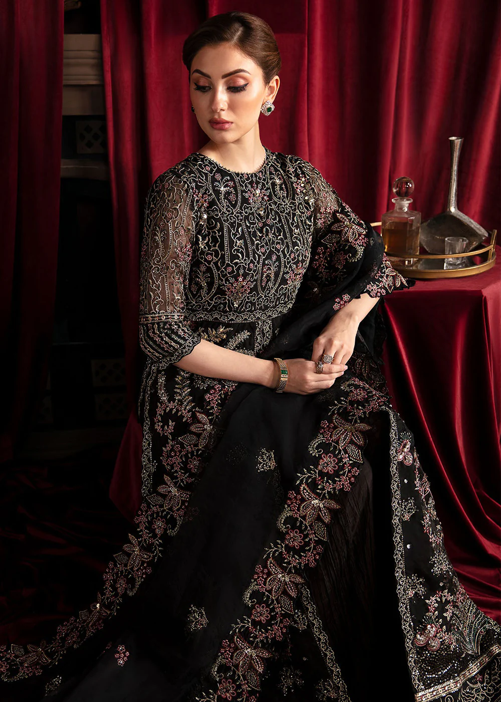 Elanora Embroidered Formals' 24 by Nureh | ROSE - Image 5