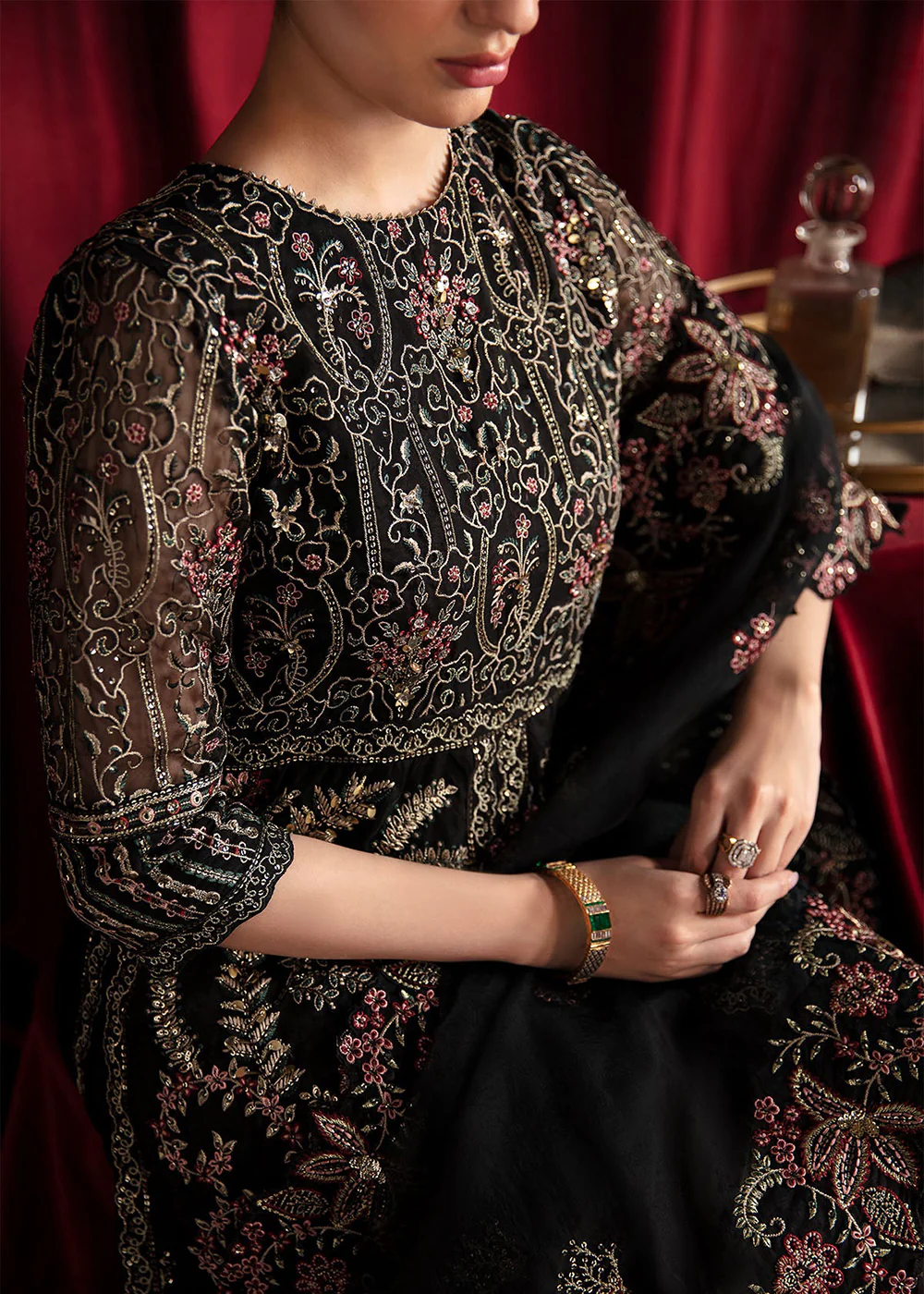 Elanora Embroidered Formals' 24 by Nureh | ROSE - Image 6